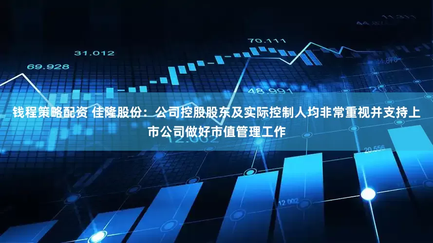 钱程策略配资 佳隆股份：公司控股股东及实际控制人均非常重视并支持上市公司做好市值管理工作